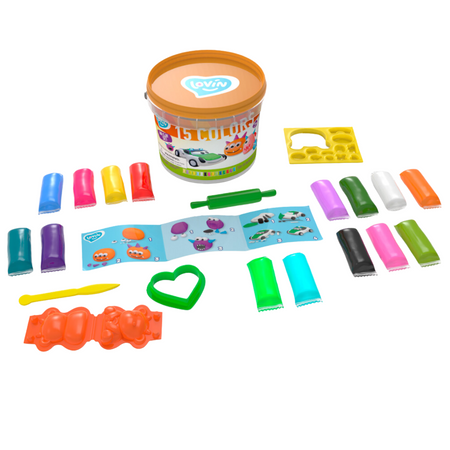 Zestaw Do Modelowania Ciastolina Plastelina Masa Plastyczna 15 Kolorów 70146