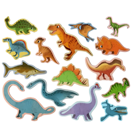 ZESTAW MAGNESÓW DINOZAURY JASNE KOLORY REALISTYCZNY DESIGN TRWAŁE  MV6032-06