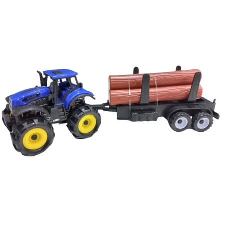Traktor Rolniczy Ciągnik Maszyna Odczepiana Przyczepka Drewno Pojazd