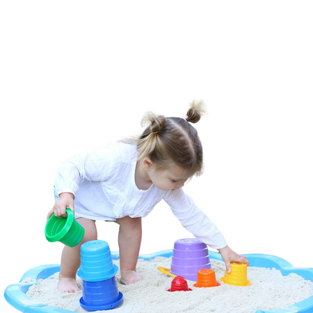 PIRAMIDA SOMBRERO WIEŻA FOREMKI DO PIASKU WIADERKO RUCHOMA RĄCZKA