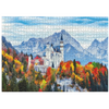 PUZZLE ZAMEK NEUSCHWANSTEIN 1000 ELEMENTÓW DO UŁOŻENIA DLA CAŁEJ RODZINY