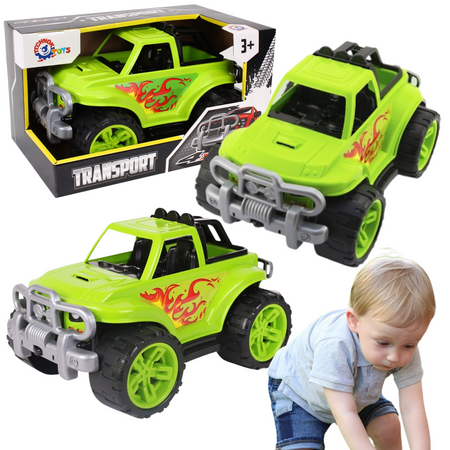 TERENOWY POJAZD TERENÓWKA KOLOROWY SAMOCHÓD BEZPIECZNA ZABAWKA DLA DZIECI 4975