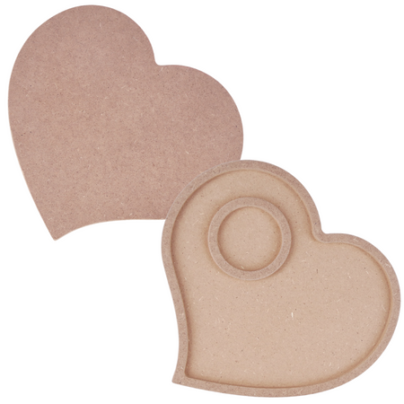 Zestaw Kreatywny Szklana Mozaika Świecznik W Kształcie Serca Mega Akcesoria MA1011