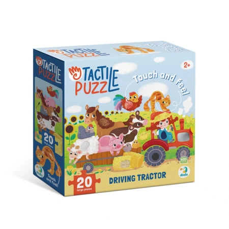 Puzzle sensoryczne DODO   "Jadę traktorem"