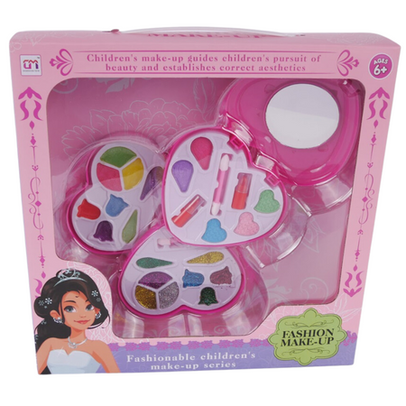 Zestaw Kosmetyków Do Malowania Makijażu Serduszko Cienie Do Powiek Szminka