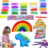 Zestaw Kreatywny Plastelina Ciastolina Kolorowa Masa Plastyczna Nożyk  70159