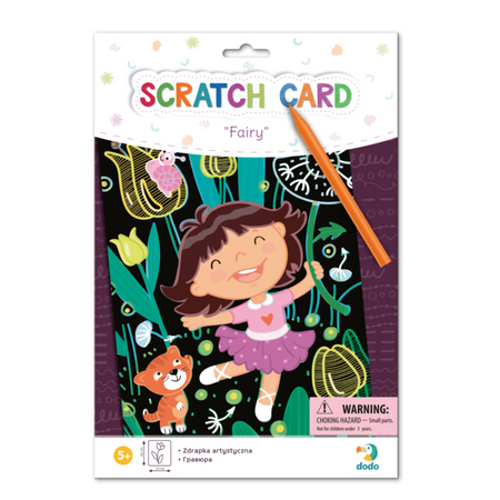 ZDRAPKA ARTYSTYCZNA ”WRÓŻKA” MALOWANIE METODĄ SCRATCH DLA NAJMŁODSZYCH