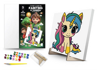 Malowanie po numerach 25*25 Jednorożec