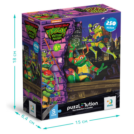 Puzzle "Wojownicze Żółwie Ninja - Donatello I Michelangelo" 250 Elementów