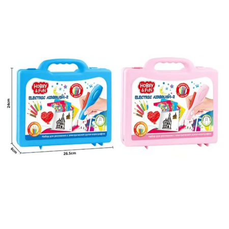 Aerograf Elektryczny Długopis Marker Zestaw Artystyczny W Walizce Flamastry