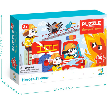 PUZZLE BOHATEROWIE STRAŻACY 30 ELEMENTÓW UROCZE PSIAKI UKŁADANKA DLA DZIECI