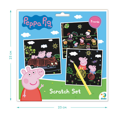 ZDRAPKA ARTYSTYCZNA ŚWINKA PEPPA MALOWANIE METODĄ SCRATCH DLA NAJMŁODSZYCH