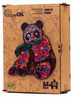 PUZZLE DREWNIANE UKŁADANKA KUNG FU PANDA MIŚ KOLOR  PuA4-01209