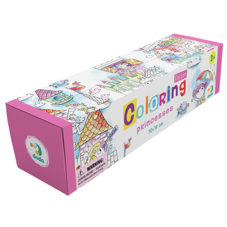 Kolorowanka W Rolce "Księżniczki" Kompaktowa Kolorowanka Dla Najmłodszych