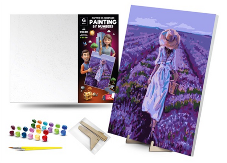 QB900-050 Set for painting by numbers "Lavender fi