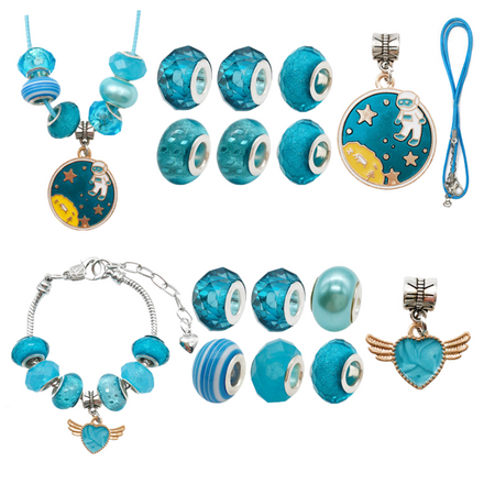 Zestaw Do Robienia Bransoletek Naszyjników Kreatywny Dla Dzieci Charms DIY