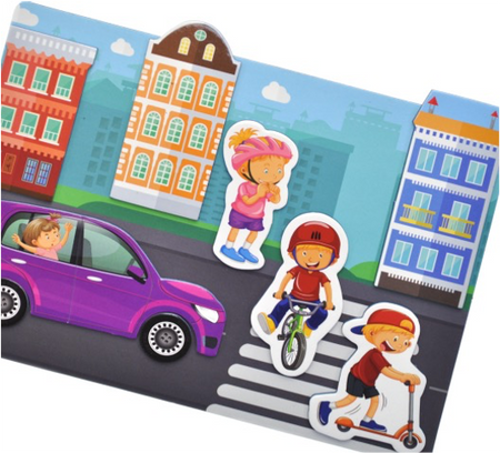 Gra magnetyczna "Miasto" 42 el