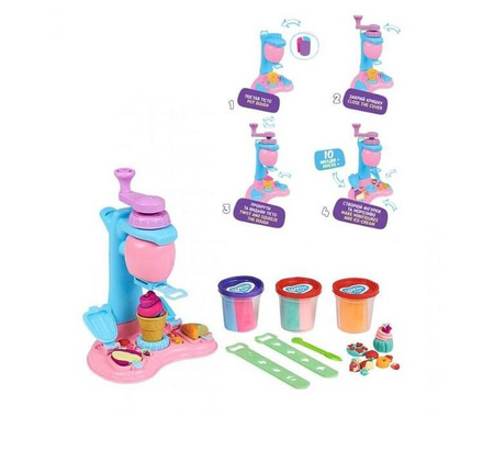 Maszyna Do Robienia Lodów Masa Plastyczna Ciastolina Foremki Lody Wałek 41174