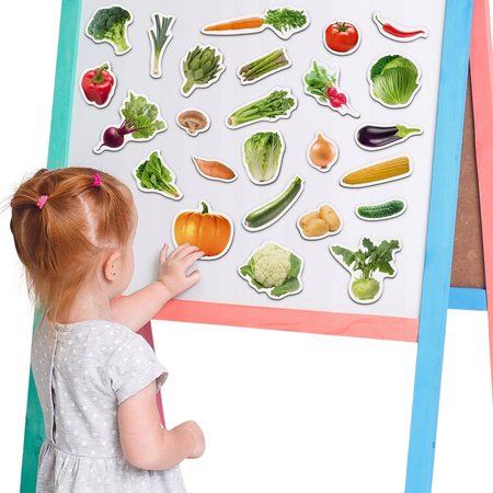 ZESTAW MAGNESÓW WARZYWA ZDROWE ODŻYWIANIE JASNE KOLORY JEDZENIE MV 6032-12