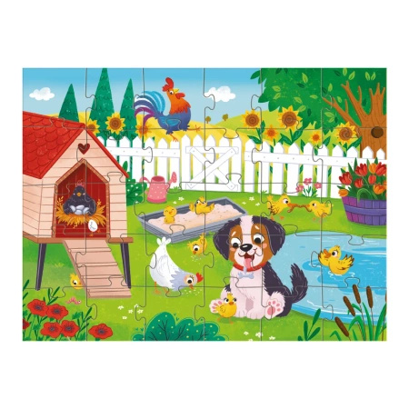 Puzzle DODO   "Pies i kurczaki"