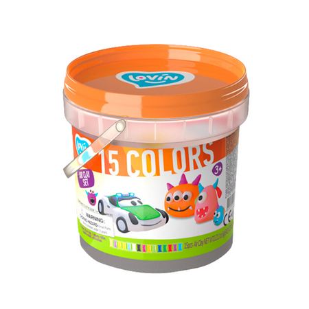 Zestaw Do Modelowania Ciastolina Plastelina Masa Plastyczna 15 Kolorów 70146