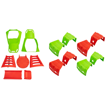 Duża Zjeżdżalnia z tunelem XXL czerwono/zólta 01470/3