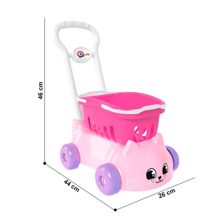 Wózek Sklepowy Z Koszykiem Zestaw 7587