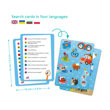 Puzzle "Wspaniały Transport" Karty Zadania Pytania Historie 60 Elementów