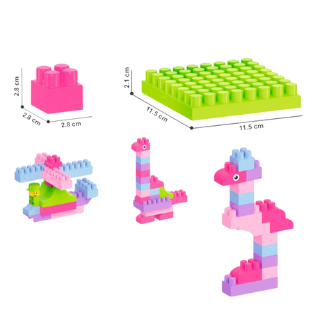 ZESTAW KLOCKÓW 90 ELEMENTÓW 6559