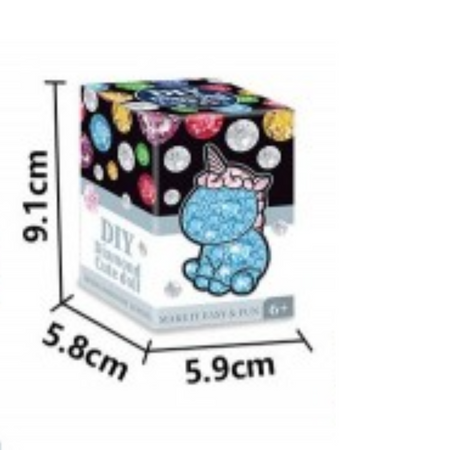 ZESTAW ARTYSTYCZNY WYKLEJANKA MALOWANIE DIAMENTAMI FIGURKA PLASTYCZNY