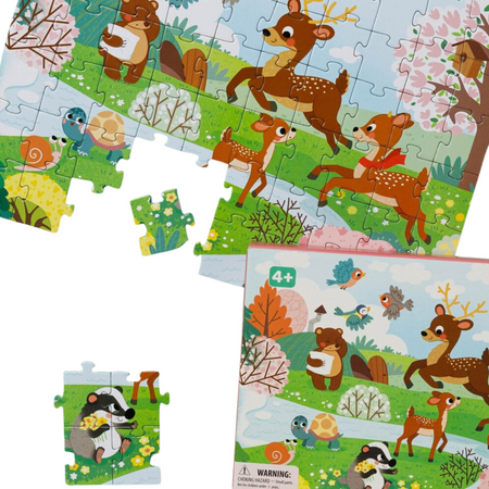 PUZZLE WIOSENNE KWIATY 60 ELEMENTÓW KOLOROWA UKŁADANKA DLA NAJMŁODSZYCH 300411