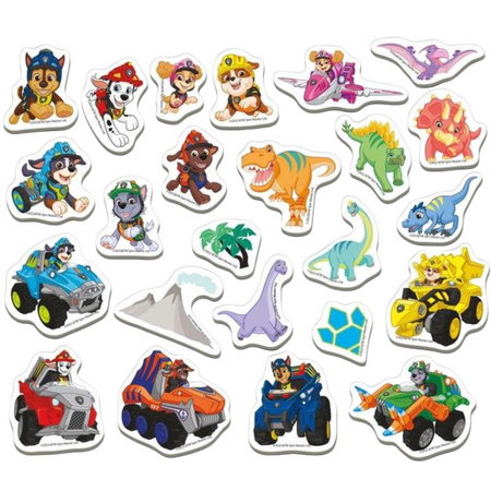 ZESTAW MAGNESÓW PSI PATROL DINO PAW PATROL PIESKI UKŁADANKA DINOZAURY  ML4034-05