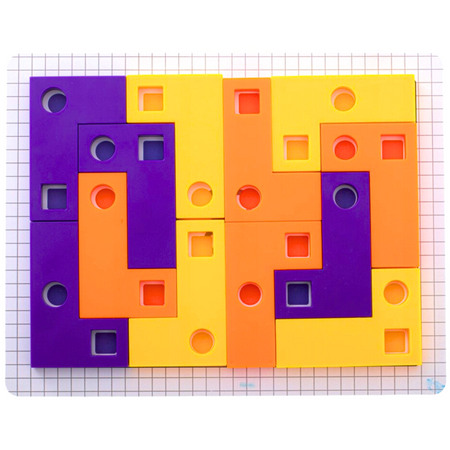 Gra Logiczna Układanka Karty Montessori Tangram Puzzle Klocki Gra Planszowa