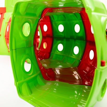 Duża Zjeżdżalnia z tunelem XXL czerwono/zólta 01470/3