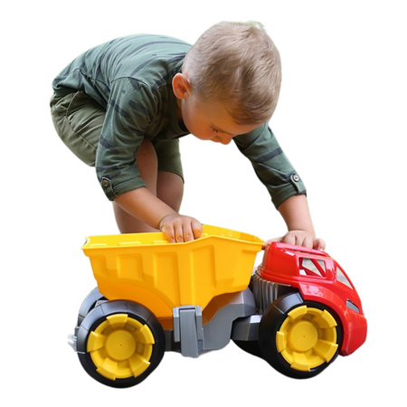 WYWROTKA POJAZD BUDOWLANY OBROTOWA KABINA POJEMNA PRZYCZEPA JASNE KOLORY 4852