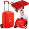 Walizka Dziecięca Czerwona Solidne Wytrzymałe 2 Kółka Wygodna Rączka Lekka 01520/01