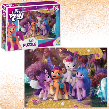 PUZZLE "MY LITTLE PONY" 60 ELEMENTÓW KOLOROWEJ UKŁADANKI DLA NAJMŁODSZYCH 00378