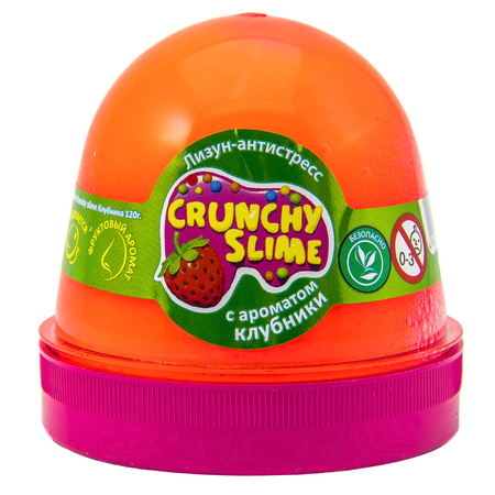 Crunchy Slime Zapachowy Glutek Antystresowy Masa Sensoryczna Truskawka 120g 80087