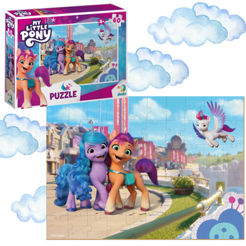 PUZZLE MY LITTLE PONY 60 ELEMENTÓW DO UŁOŻENIA KOLOROWY UROCZY OBRAZEK 200379