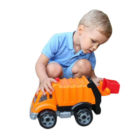 POJAZD ŚMIECIARKA ZESTAW KOSZE NA ŚMIECI RUCHOMA POKRYWA KONTENER 5422