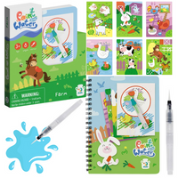 MALOWANIE MARKEREM WODNYM KOLOROWANKA "FARMA" ZESTAW DLA NAJMŁODSZYCH 300311