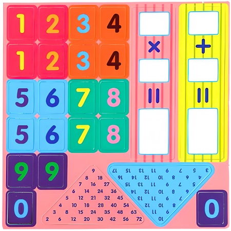 Matematyczny Misiu Nauka Dodawania Mnożenia Matematyki Układanka Klocki