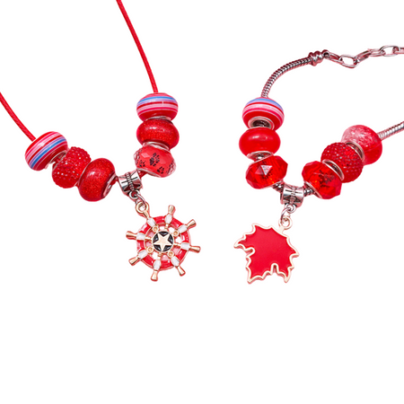 Zestaw Do Robienia Bransoletek Naszyjników Kreatywny Dla Dzieci Charms DIY