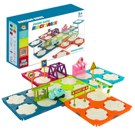 Zestaw Labirynt Drogowy Budowanie Trasy Pojazdy Znaki Drogowe Akcesoria