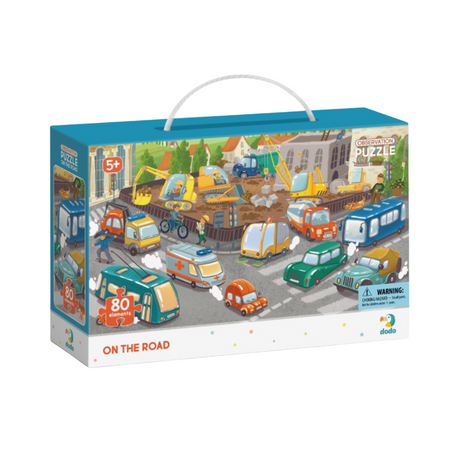Puzzle Obserwacyjne "Na Drodze" 80 Elementów Układanka Środki Transportu 300370