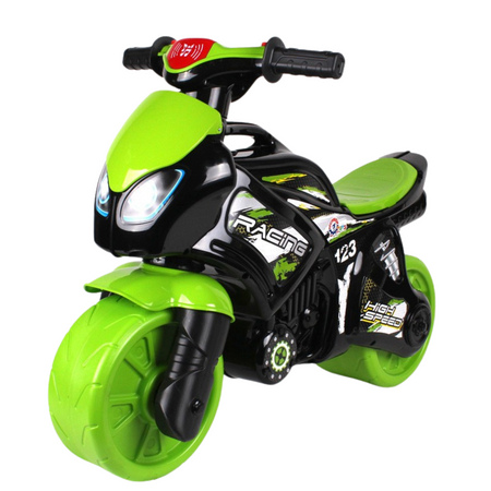 MOTOCYKL JEŹDZIK ROWEREK BIEGOWY EFEKTY DŹWIĘKOWE SZEROKIE KOŁA NAKLEJKI 6474