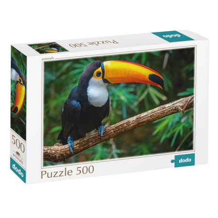 Puzzle "Tukan" 500 Elementów Układanka Kolorowa Zestaw Dla Dzieci Dorosłych 300400