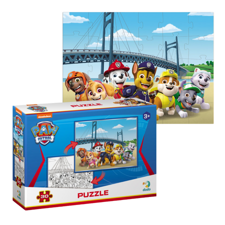 Puzzle 2w1 Psi Patrol Układanka I Kolorowanka W Jednym Paw Patrol Zestaw