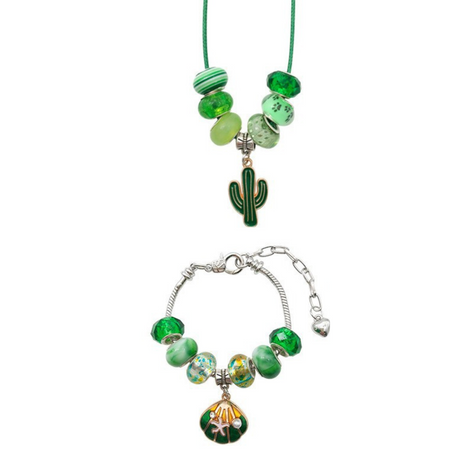 Zestaw Do Robienia Bransoletek Naszyjników Kreatywny Dla Dzieci Charms DIY