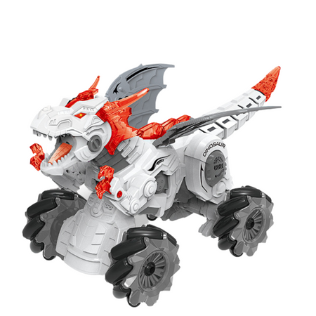 DINOZAUR SMOK ZDALNIE STEROWANY ŚWIATŁO DŻWIĘK RYCZY JEŻDZI PARA DYM DUŻY